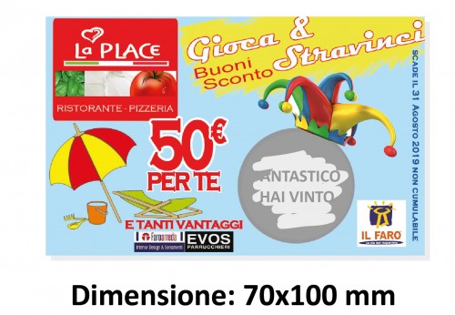 Biglietti da visita personalizzati gratta e vinci - Maxi