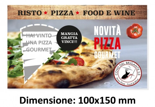 Cartolina personalizzata gratta e vinci 
