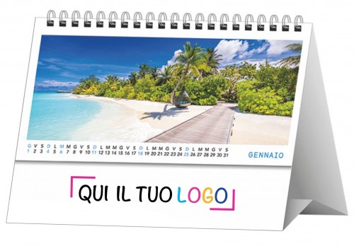 Calendario personalizzati da tavolo Paesaggi  tropicali 2026