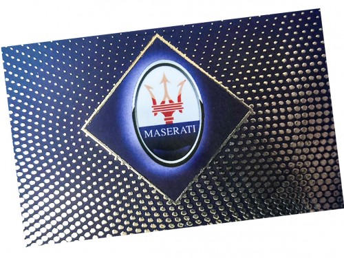 Biglietti da visita personalizzati lamina Argento i rilievo 