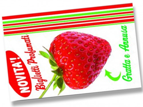Biglietti da visita personalizzati profumo Fragola