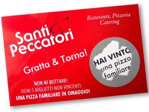 Biglietti da visita personalizzati gratta e vinci - Maxi