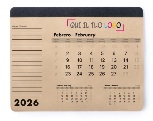 Calendari personalizzati olandese pad recycle 2026