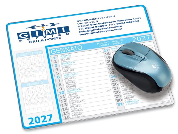 Calendari personalizzati olandese pad azzurro 2027