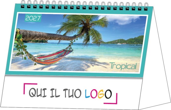 Calendario personalizzati da tavolo Paesaggi tropicali 2027
