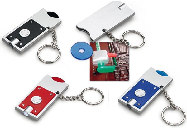 Portachiavi personalizzati portagettone con luce - 782 Ghetty