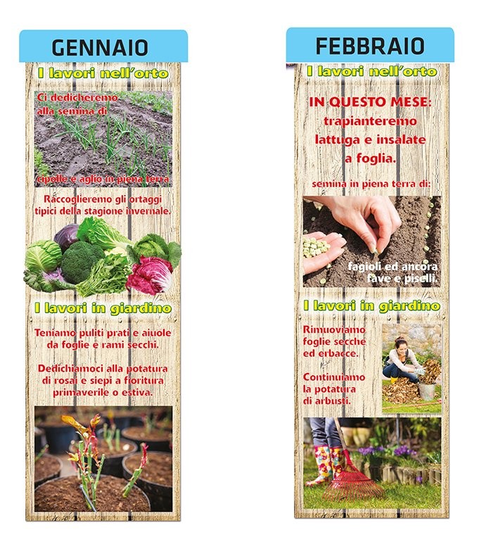 Calendari Orto e Giardino personalizzati 2024 ️ AGM