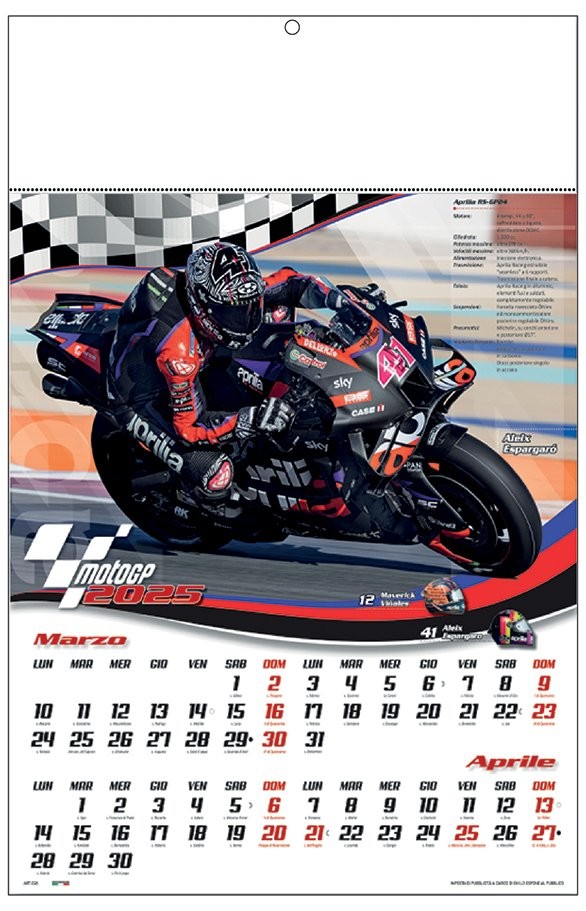 Calendari Moto GP personalizzati 2025 ️ AGM