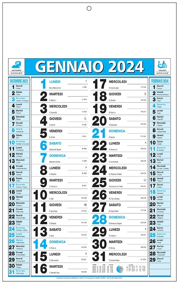 Calendari Olandesi classici personalizzati 2025 ️ AGM
