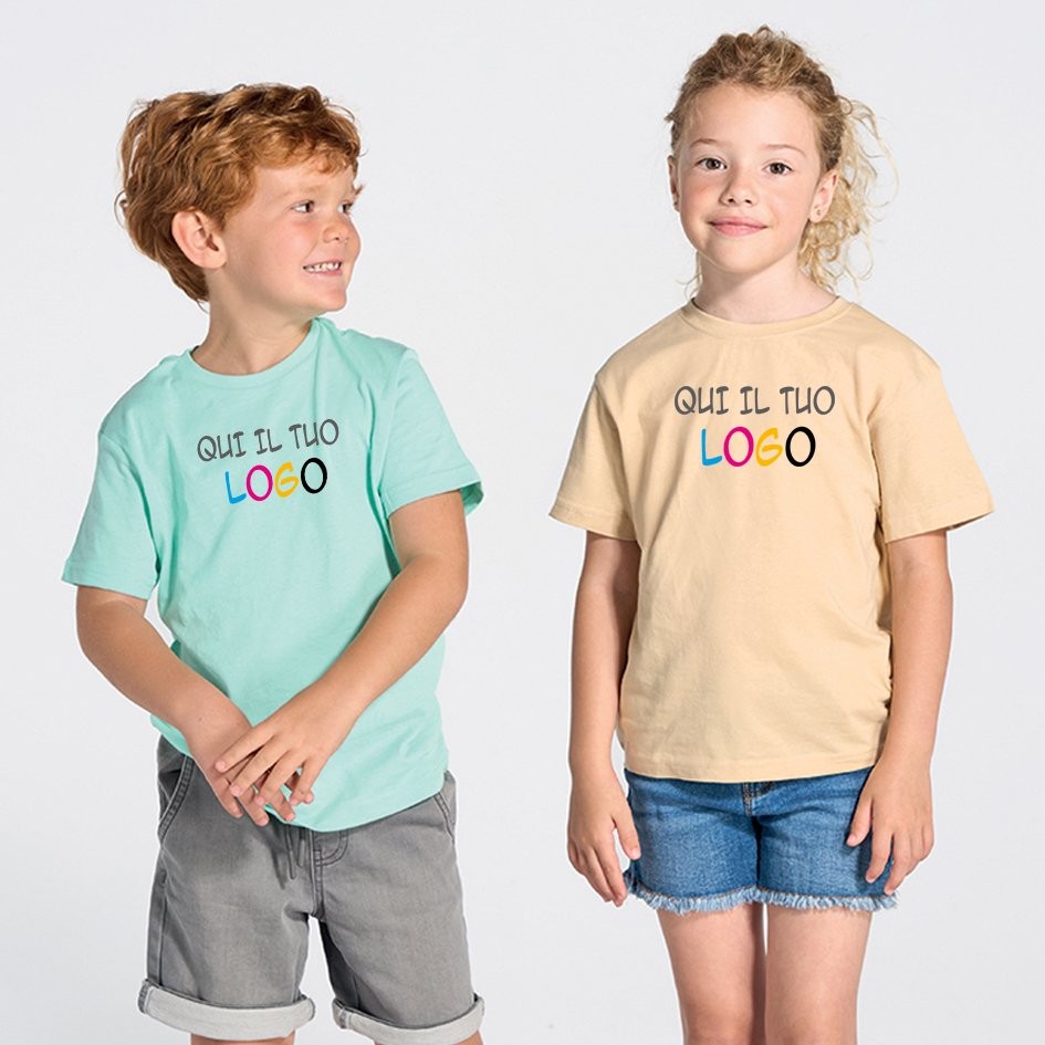 T-Shirt Bambino Personalizzata - 100% Cotone Con Stampa Foto/Testo - Foto 4