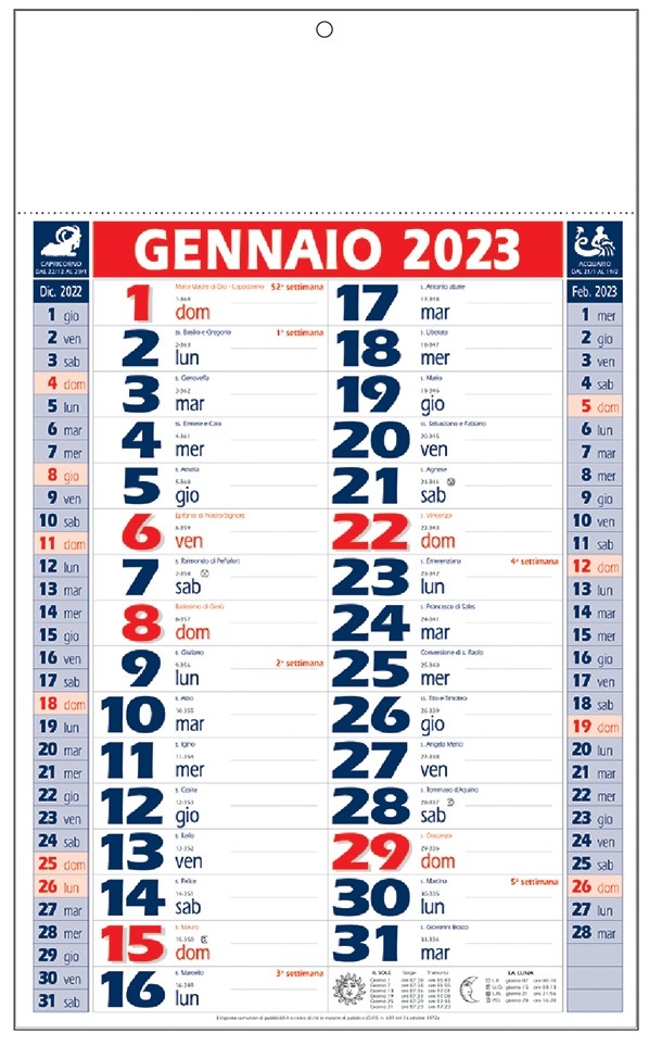 Calendari Olandesi rosso personalizzati 2024 ️ AGM