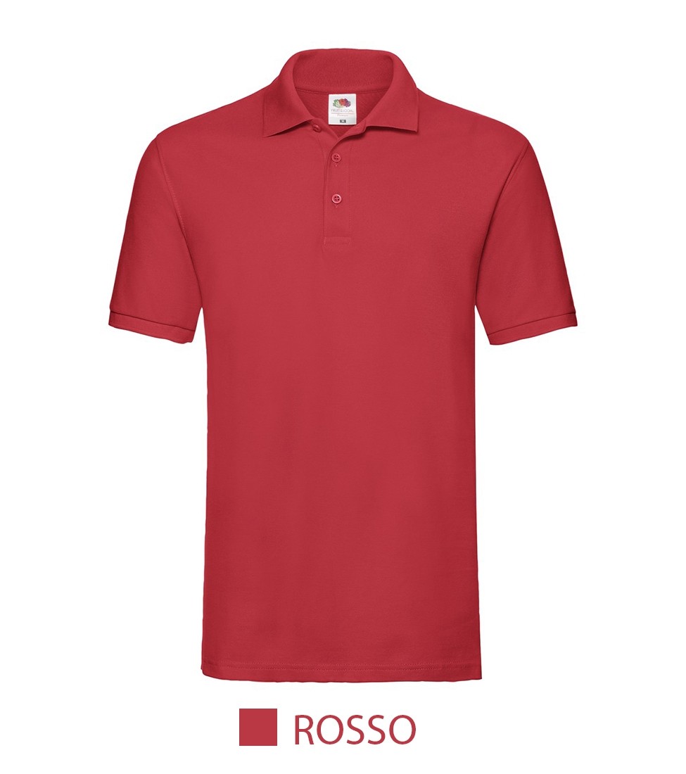 Polo Fruit uomo personalizzabili con logo a colori da 6 69