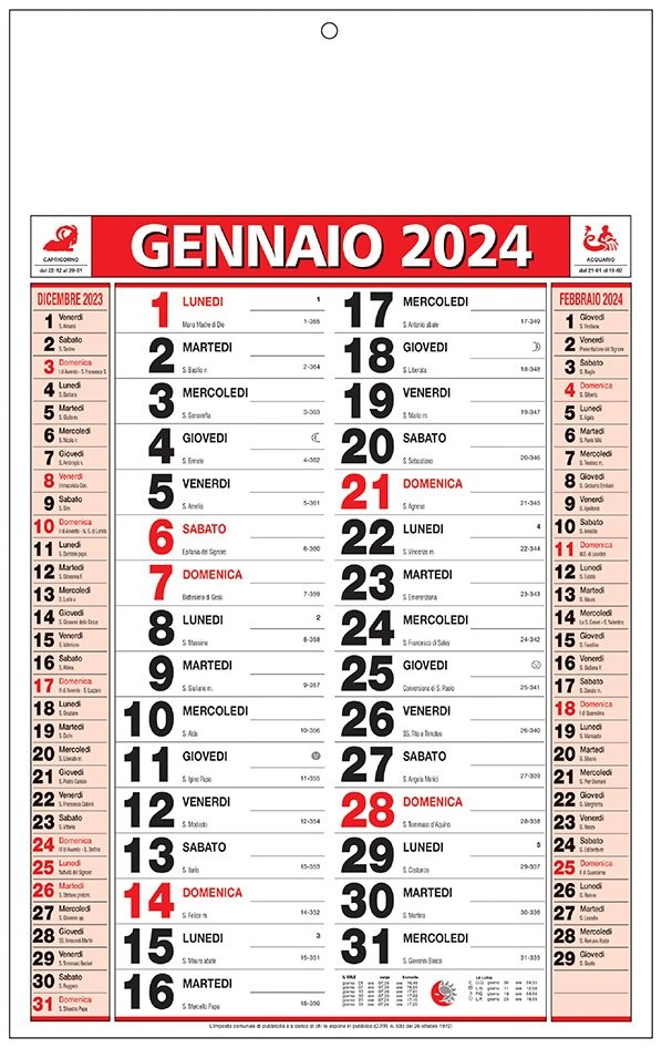 Calendari Olandesi classici personalizzati 2025 ️ AGM