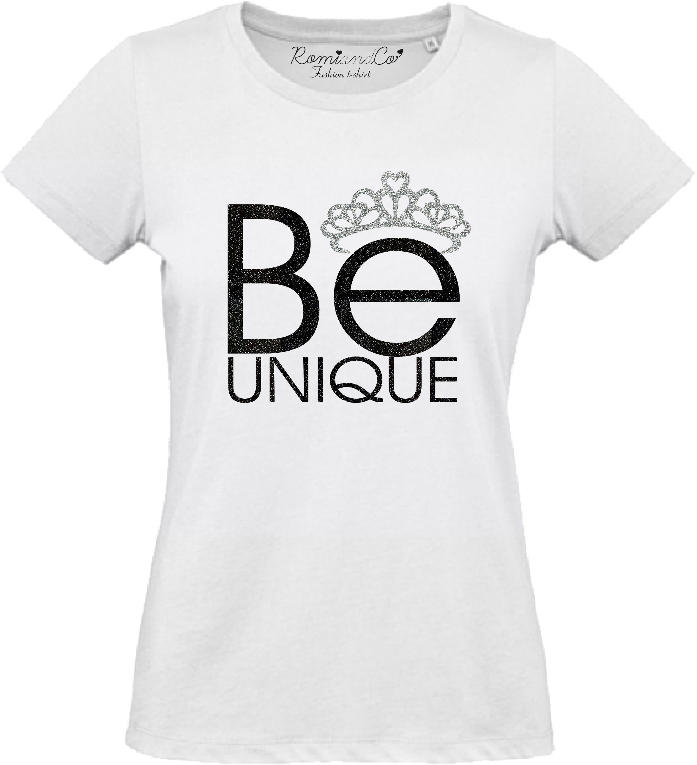 t-shirt Be Unique personalizzata RomiandCo stampata € 19,90