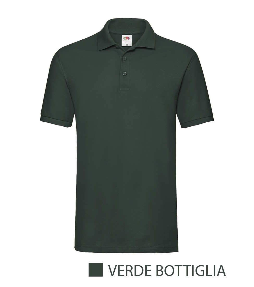 Polo Fruit uomo personalizzabili con logo a colori da 6 69