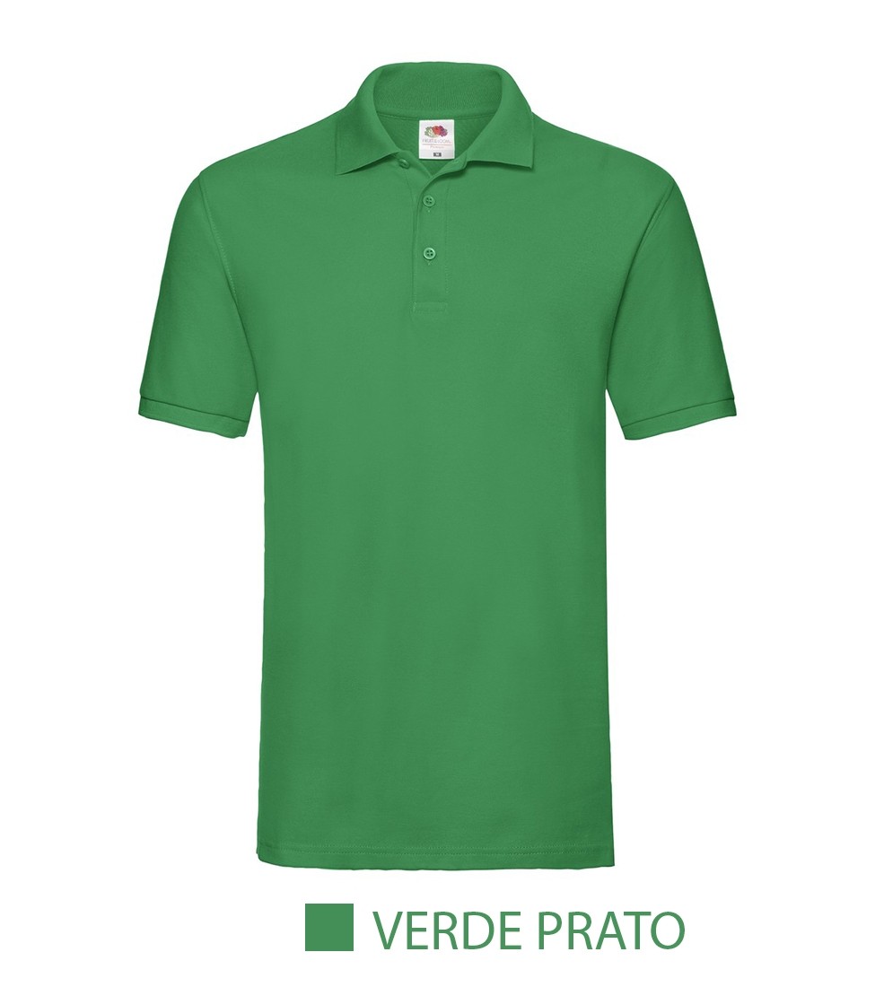 Polo Fruit uomo personalizzabili con logo a colori da 6 69