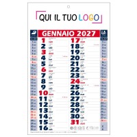 Calendari personalizzati olandese basic rosso 2027