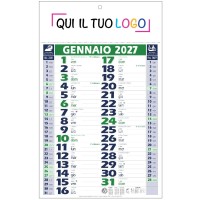 Calendari personalizzati olandese Basic Verde 2027