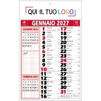 Calendari personalizzati olandese Note Rosso 2027