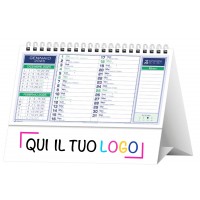Calendari personalizzati da tavolo Basic Verde 2026