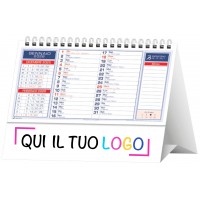 Calendari personalizzati da tavolo Basic Rosso 2026
