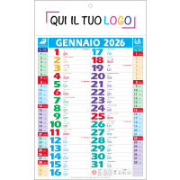 Calendari personalizzati olandese Multicolor 2026