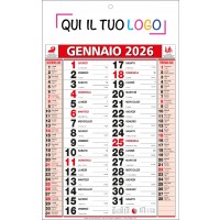 Calendari personalizzati olandese classico rosso 2026