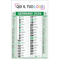 Calendari personalizzati olandese classico Verde 2026