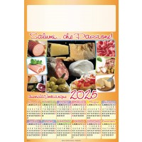 Calendario personalizzati poster salumi