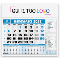 Calendari personalizzati olandese americano blu 2026