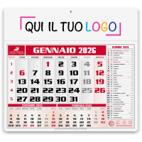 Calendari personalizzati olandese americano rosso 2026