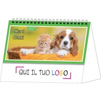 Calendari personalizzati da tavolo cani e gatti 2027
