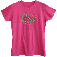 Green T-shirt - cuore