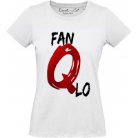 T-shirt Fan Q Lo Glitter Rosso