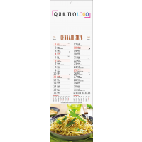 Calendari personalizzati gastronomia Silhouette 2026
