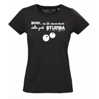 T-shirt Shh mi sto nascondendo dalla gente stupida