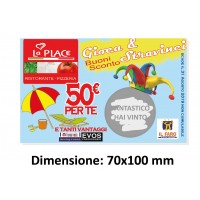 Biglietti da visita personalizzati gratta e vinci - Maxi