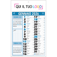 Calendari personalizzati olandese Note Blu 2026
