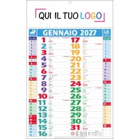 Calendari personalizzati olandese Multicolor 2027