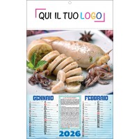 Calendari personalizzati pesce cotto 2026