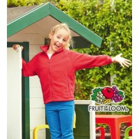 Giacche personalizzate Fruit of the loom Pile Zip Bimbo