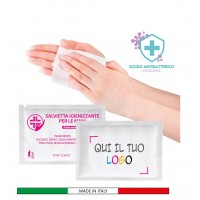 Salviette personalizzate con logo igienizzanti