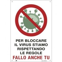 Segnaletica personalizzata coronavirus