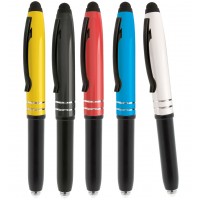 Penna personalizzata touch metallica con led - Light