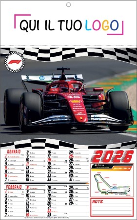 Calendari personalizzati Formula uno 2026