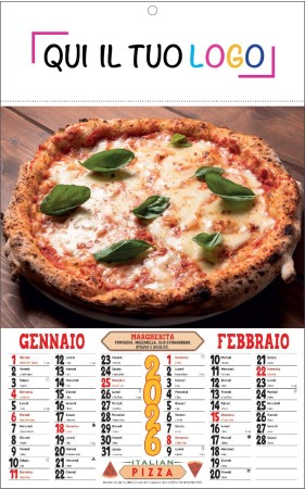 Calendari personalizzati Pizza 2026