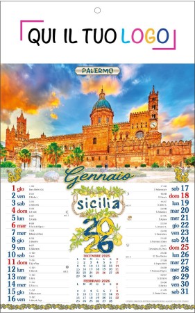 Calendari personalizzati Sicilia 2026