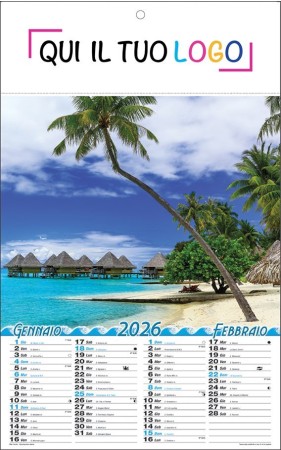 Calendari personalizzati Paesaggi Tropicali 2026