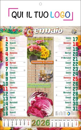 Calendari personalizzati Orto e giardino 2026