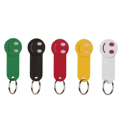 Portachiavi con gettone Smile E14049